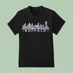 Buffalo Bills Football Skyline Name T Shirt