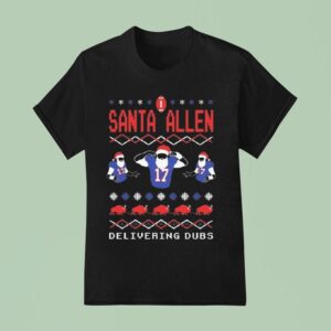 Buffalo Bills Santa Allen Delivering Dubs Ugly Christmas T Shirt