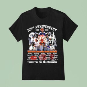 Chicago Bears Th Anniversary Skyline Thank You For The Memories T Shirt