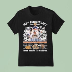 Chicago Bears Th Anniversary Thank You For The Memories Signatures T Shirt