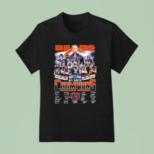 Chicago Bears Nfc North Champions Signatures T Shirt