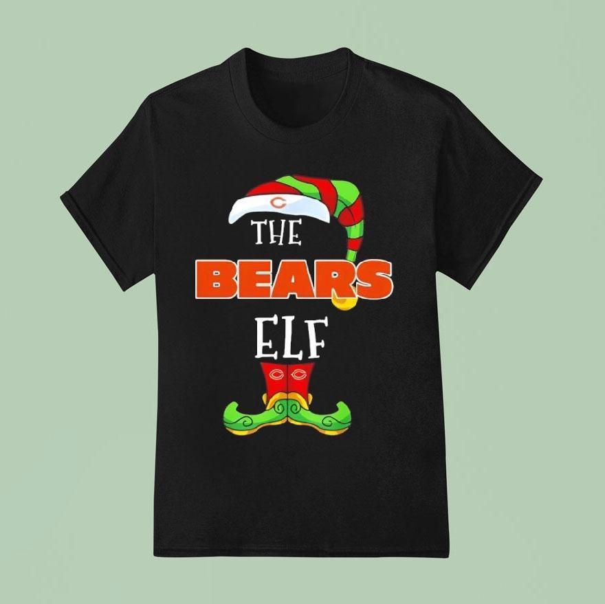 Chicago Bears Christmas Elf T Shirt
