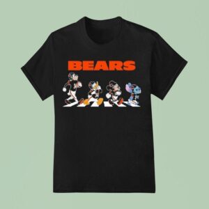 Chicago Bears X Goofy X Donald Duck X Mickey Mouse X Stitch Abbey Road T Shirt