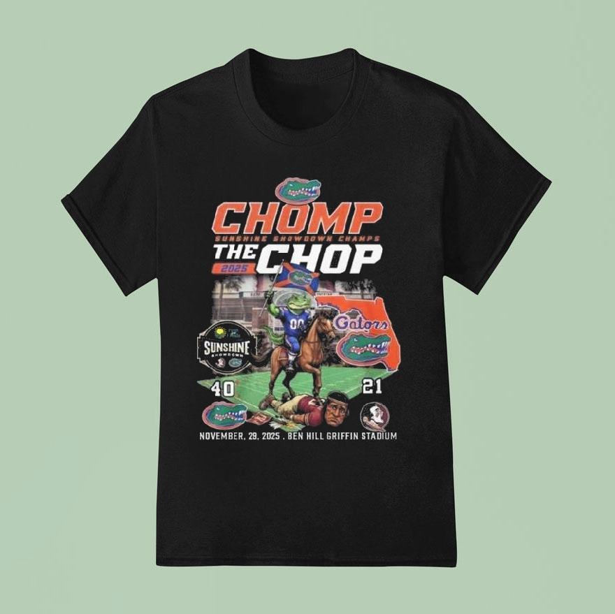 Chomp Sunshine Snowdown Champs The Chop Masco T Shirt