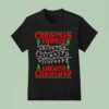 Christmas Tree Alphabet Lights T Shirt
