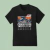 Denver Broncos Afc West Division Champions Helmet Name Roster T Shirt