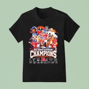 Denver Broncos Afc West Division Champions Signatures T Shirt