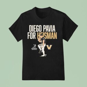 Diego Pavia For Heisman Statue Pose Vanderbilt Commodores T Shirt