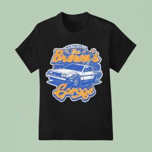 Doc Brown S Garage Back To The Future Films Hill Valley Ca T Shirt