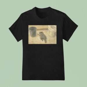 Drunk Raccoon Passes Out In Bathroom Meme T Shirt