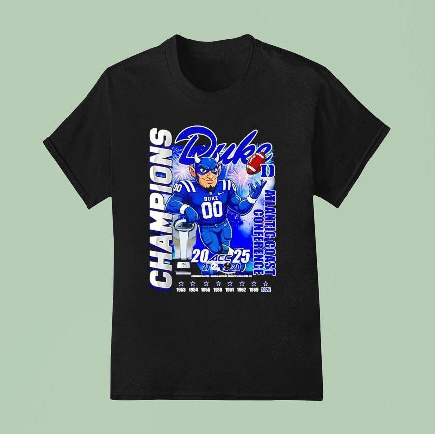 Duke Blue Devils Atlantic Coast Conference Champions T Shirt