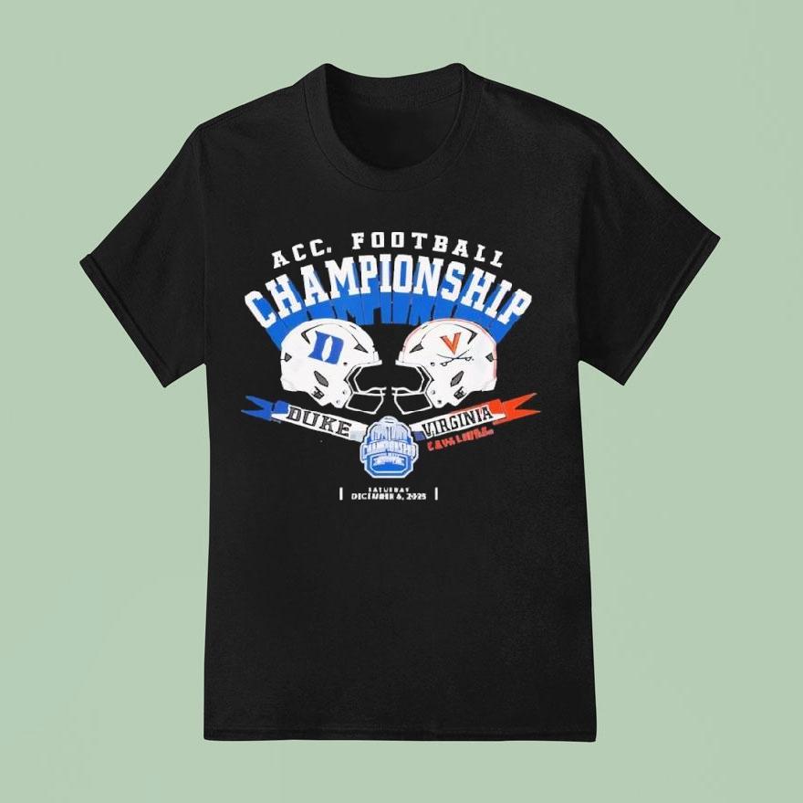 Duke Vs Virginia Acc Championship Football Dark Heather T Shirt