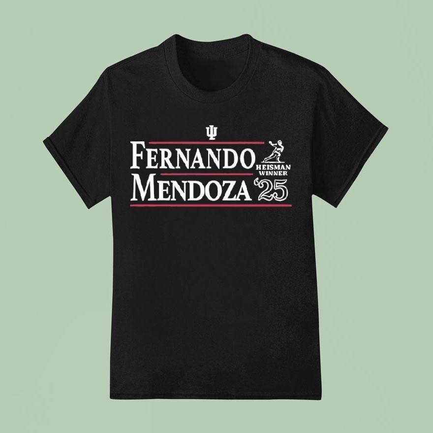 Fernando Mendoza Indiana Hoosiers Heisman Winner T Shirt