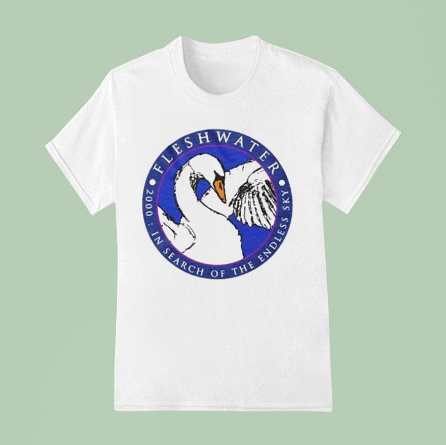 Fleshwater In Search Of The Endless Sky Swan T Shirt