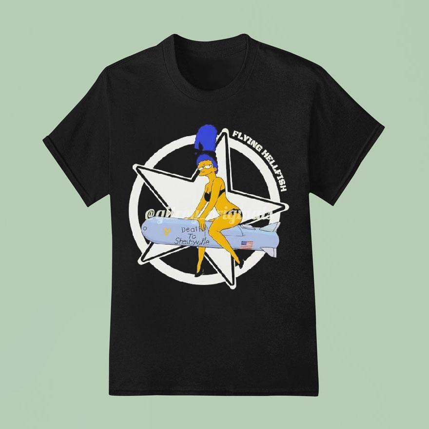Flying Hellfish Death To Shelbyville Graphic T Shirt