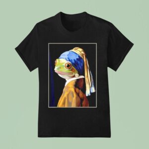 Frog Vermeer S Girl With A Pearl Earring Parody Meme T Shirt