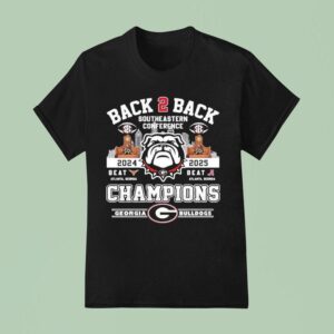 Georgia Bulldogs Back Back Southeastern Conference Sec Champion T Shirt