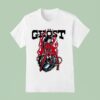 Ghost Racing Ghost Girl Red Flames Helme T Shirt