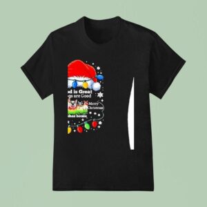 God Is Great Dogs Are Good Merry Christmas The Ashes House T Shirt