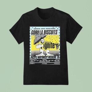 Gorilla Biscuits Pacific Northwest Weekend In Seattle Washington Portland Oregon And Vancouver Bc From Feb To March T Shirt