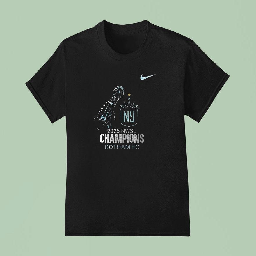 Gotham Fv Nwsl Champions Team Graphic T Shirt