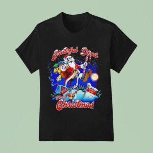 Grateful Dead High Steppin Merry Christmas Skeleton T Shirt