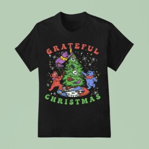 Grateful Dead Jolly Bears Light Tree Christmas T Shirt