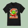 Grinch Holding Football And Helmet Chicago Bears Merry Christmas T Shirt