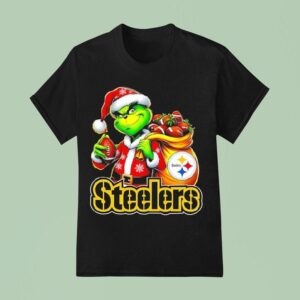 Grinch Holding Pittsburgh Slers Grinchmas T Shirt
