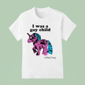 I Was A Gay Child Unicorn Adrian Shane T Shirt
