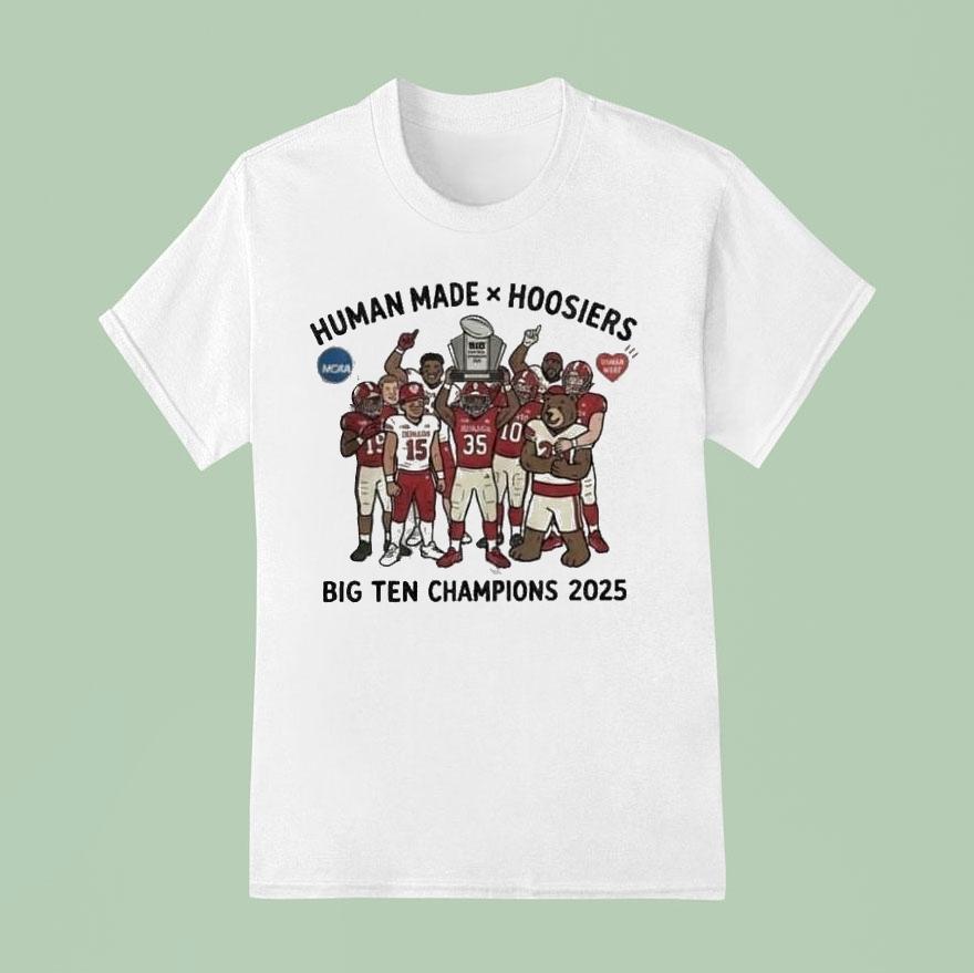 Indiana Hoosiers Big Ten Championship Winner Cfp Ncaa Human Made T Shirt