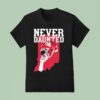 Indiana Hoosiers Never Daunted Football State Helmet Graphic T Shirt