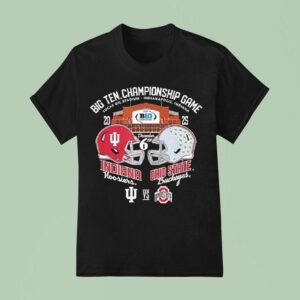 Indiana Hoosiers Vs Ohio State Buckeyes Big Ten Championship Game Lucas Oil Stadium T Shirt