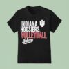 Indiana Volleyball Text Logo T Shirt