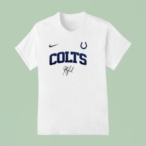 Indianapolis Colts Barry Manilow Once Before I Go Signature T Shirt