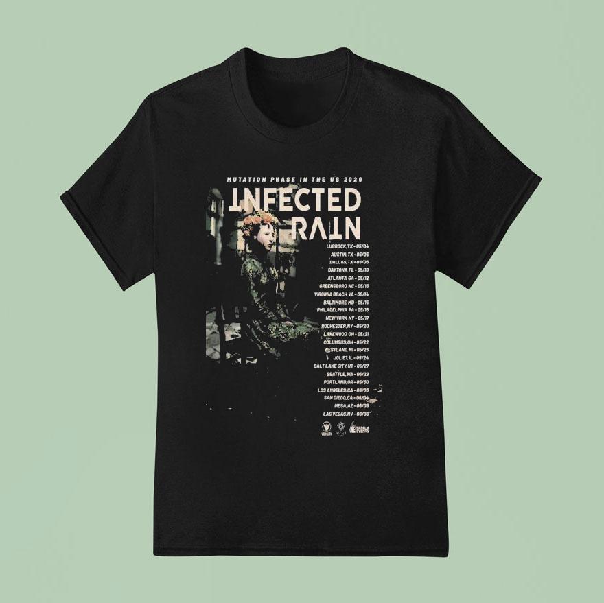 Infected Rain Mutation Phase In The Us Tour T Shirt