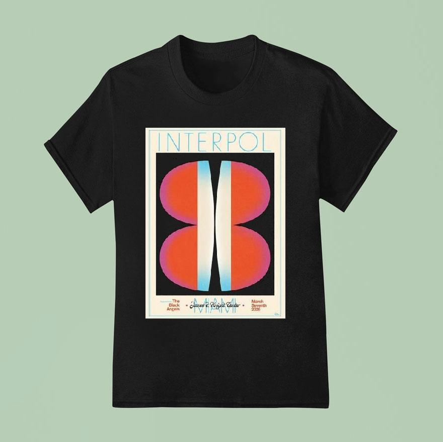 Interpol Miami Florida Event At James And Knight Center On March T Shirt