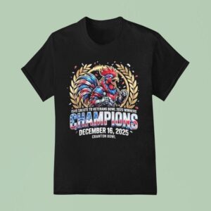 Iss Salute To Veterans Bowl Jacksonville State Gamecocks Champion December Cramton Bowl Masco T Shirt