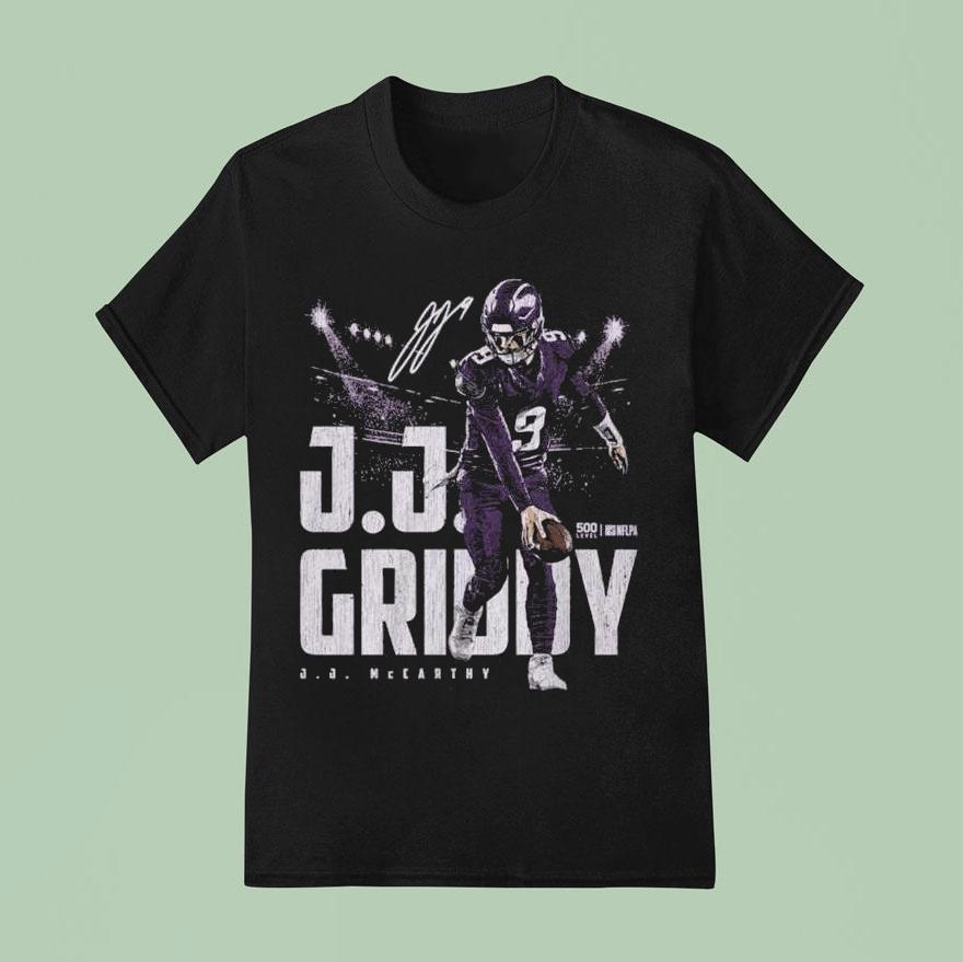 J J Mccarthy Minnesota Griddy T Shirt