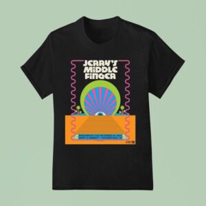 Jerry S Middle Finger Dec The Pappy And Harriets Pioneertown Palace Pioneertown Ca T Shirt