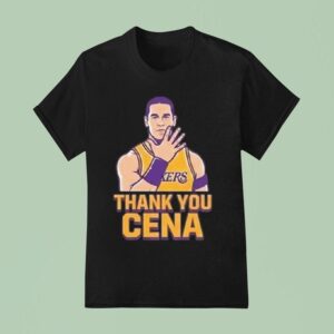 John Cena Wwe Legend Final Match Dec Retirement Tour Thank You Cena X Los Angeles Lakers T Shirt