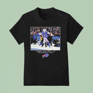 Josh Allen December Buffalo Bills Nfl Flash Features Week T Shirt