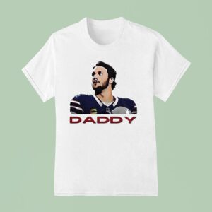 Josh Allen Is Daddy Buffalo Bills Quarterback Portrai T Shirt