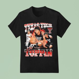 Jt Toppin Texas Tech Red Raiders Basketball S T Shirt