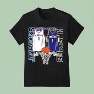 Kansas Jayhawks Basketball Vs Uconn Huskies December Nd T Shirt