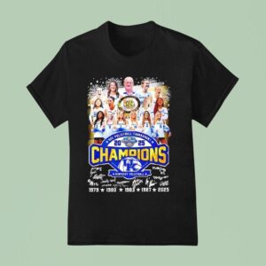 Kentucky Sec Volleyball Tournament Champions Signatures T Shirt