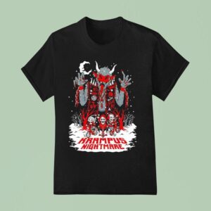 Krampus Nightmare Skeletons Graphic T Shirt