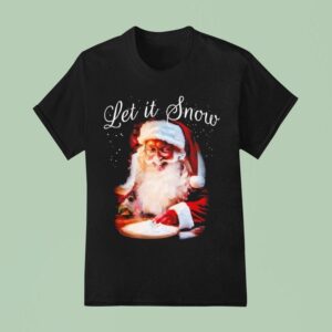 Let It Snow Christmas Santa T Shirt