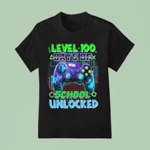 Level Days Of School Unlocked Funny Video Games T Shirt