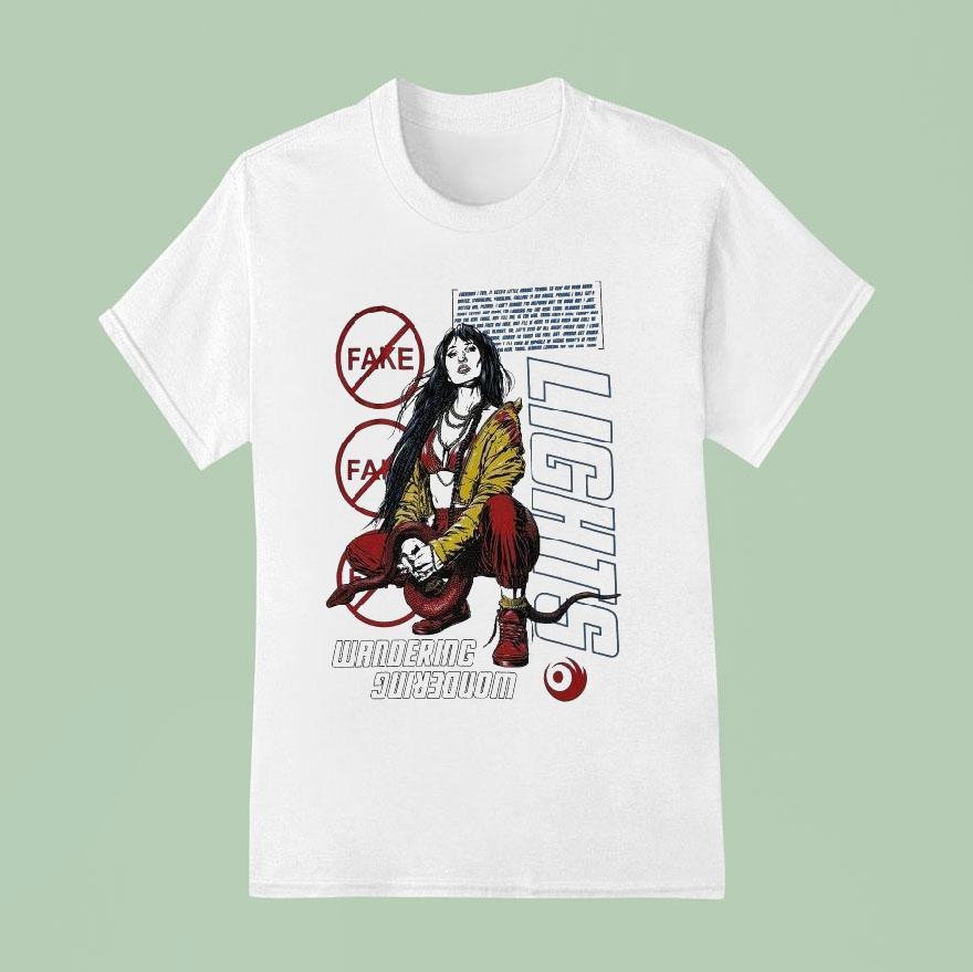 Lights Wandering Real Thing T Shirt
